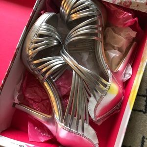 Chinese Laundry Imagine Heels in Metallic Silver